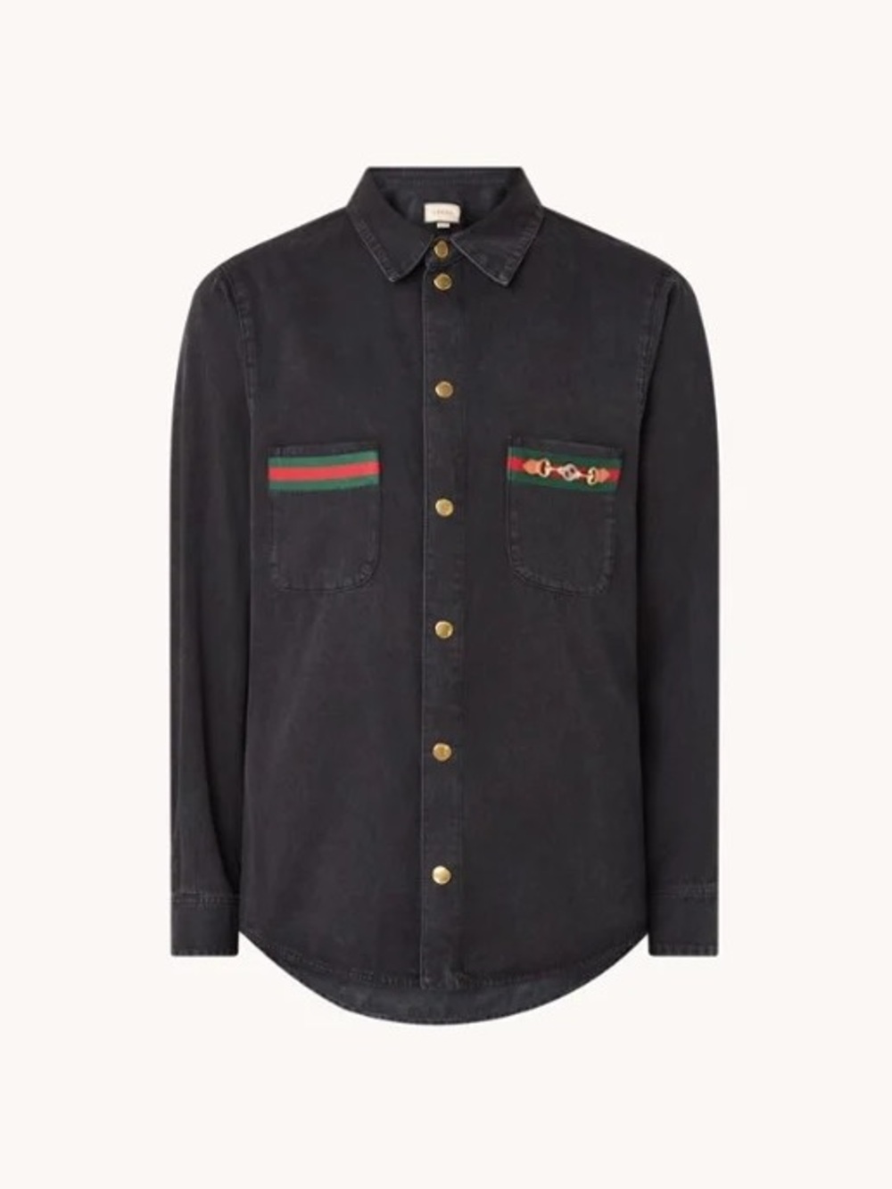 Black Denim Shirt by Gucci